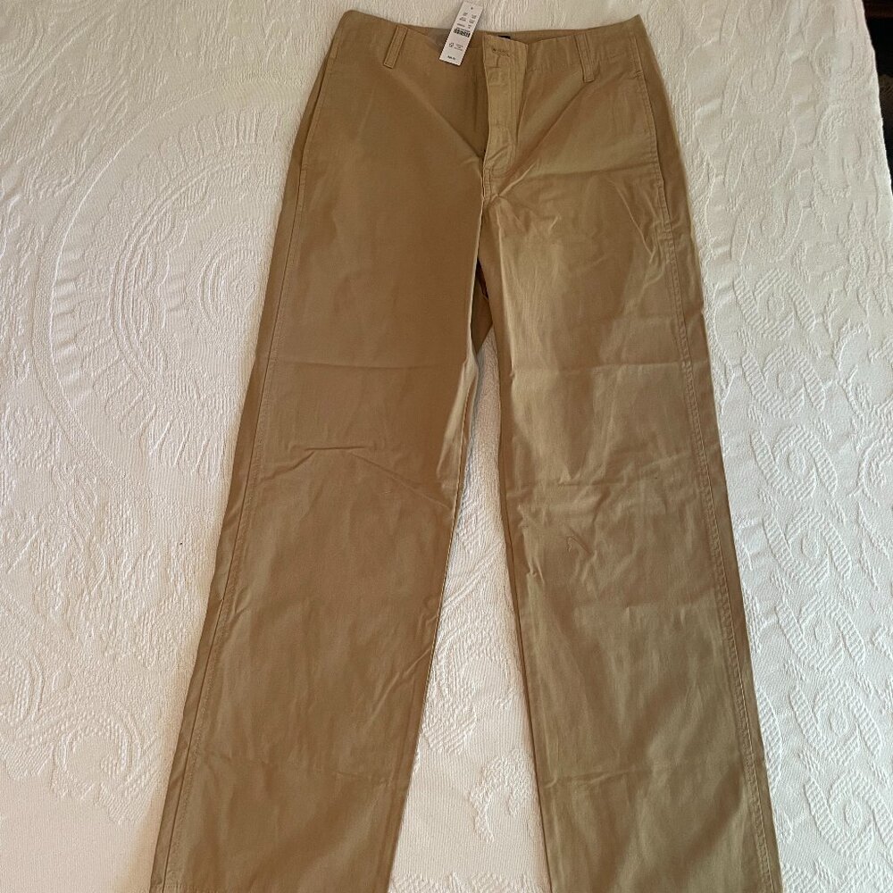 Jcrew wide leg 100% cotton chinos, size 25, NWT